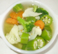 Vegetable soup bowl